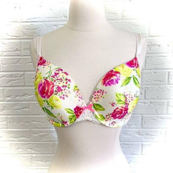 Victoria’s Secret Dream Angels Perfect Coverage Floral Bra Size 34DD - Picture 1 of 3